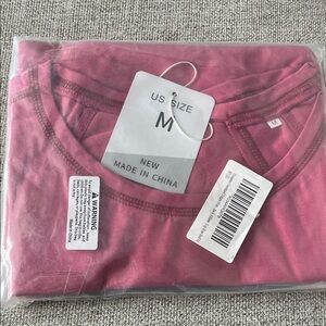 Oversized Pink Crew Neck T-Shirt